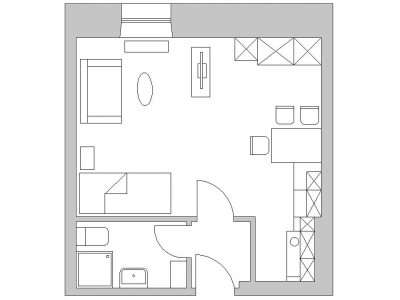 Appartement Single 5 alpha_graz_Single_Plan